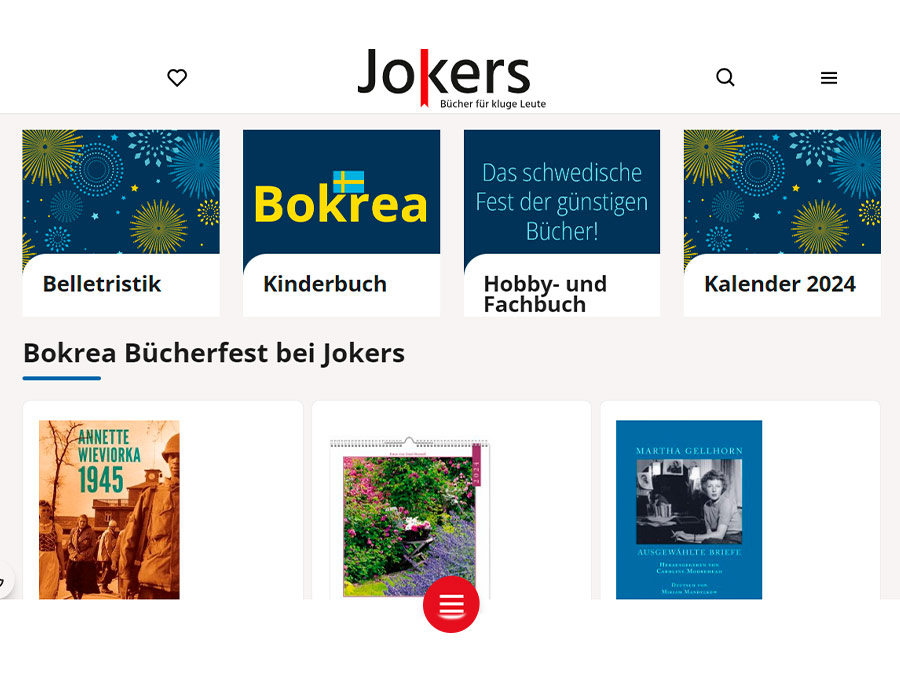 Marketingaktion auf Jokers.de: Bücher günstiger bei Bokrea